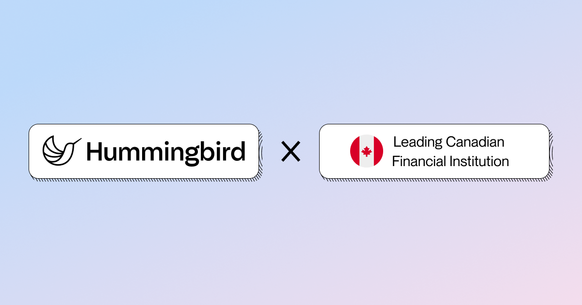 How Hummingbird Helped a Leading Canadian Financial Institution Reduce Its STR Filing Process from Hours to Just Minutes